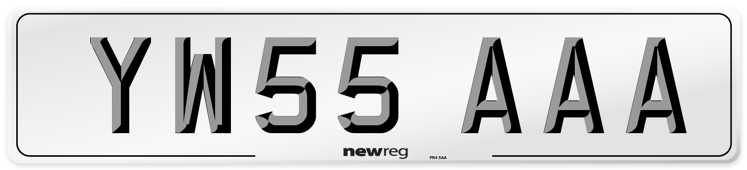 YW55 AAA Number Plate from New Reg